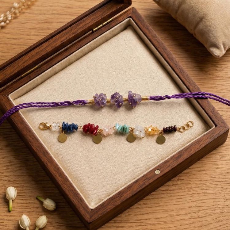 Rangeen Rakhi Lumba Set