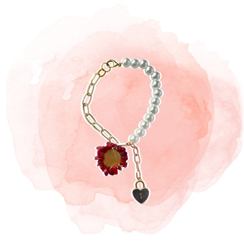 Black Lock Colorful Charm Bracelet