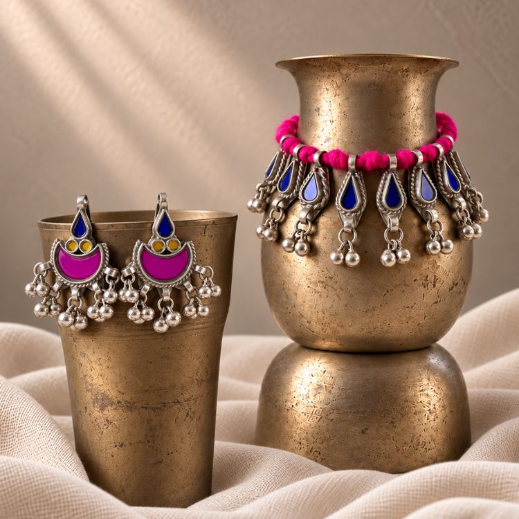 Rani Mor Pink-Blue Set