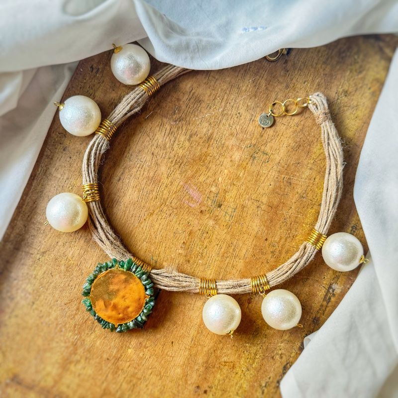 Love In Between Pearl Necklace