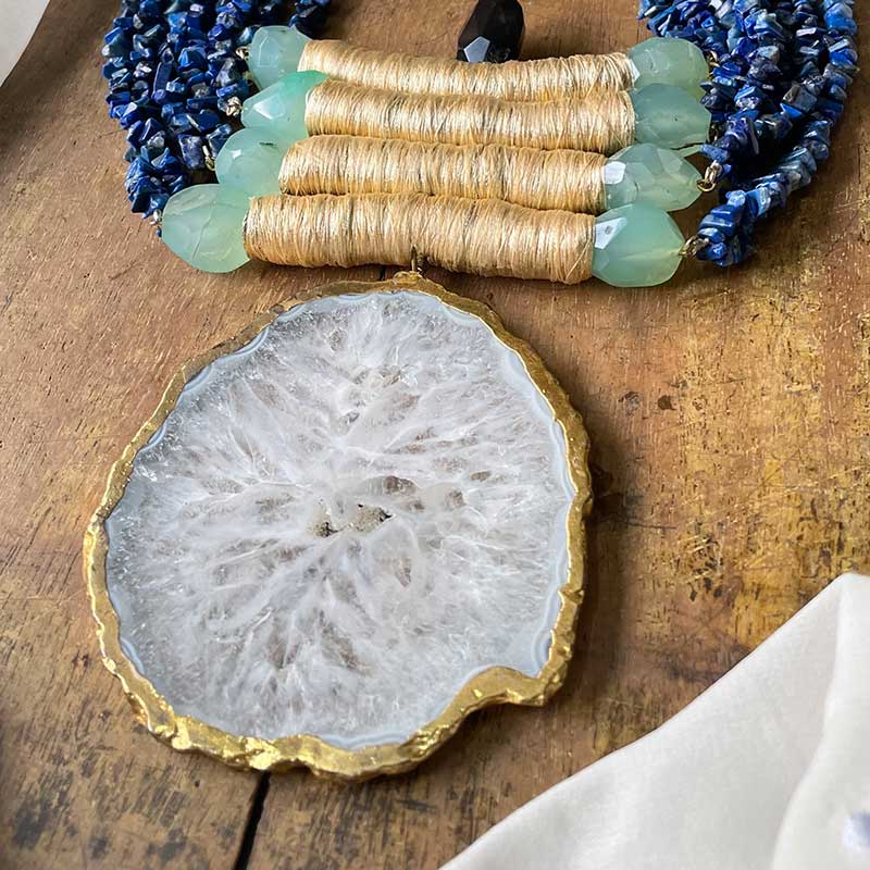Dreamy Sky Chunky Blue Jewelry Set