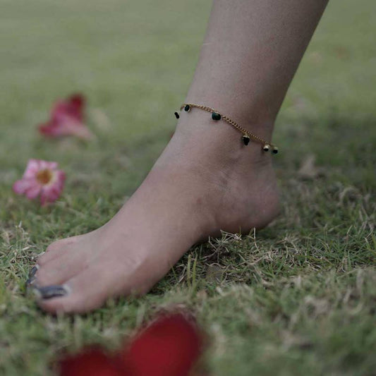 Black Beauty Anklet
