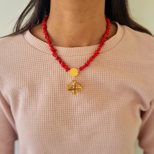Jingle Red Garland Necklace