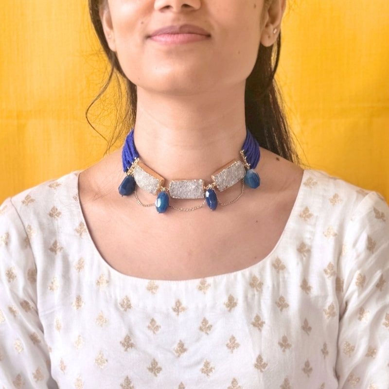 Royal Blue Raaga Choker Necklace
