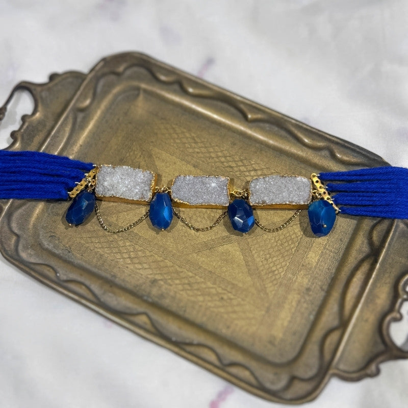 Royal Blue Raaga Choker Necklace