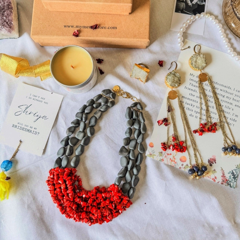 Fashionista Bridesmaid Dazzling Jewelry Gift Box