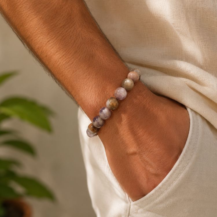 Amethyst Roundstone Bracelet