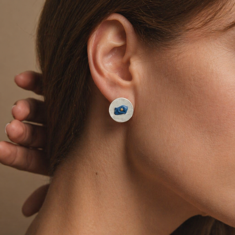 Lumière Blue Minimal Studs