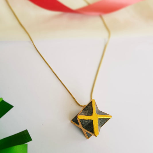 Black Lucky Star Simple Necklace