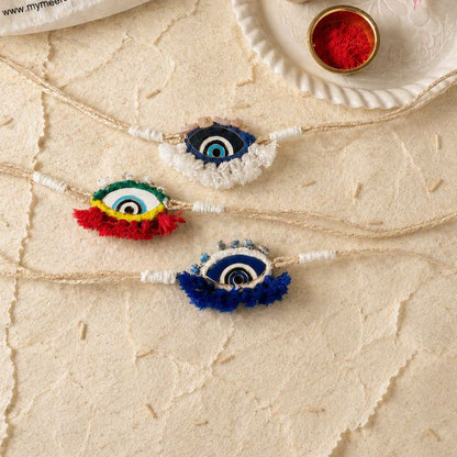Teen Nazar Na Lage Evileye Rakhi (Set of 3)