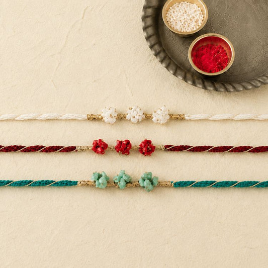 Classic Stones Handmade Rakhi (Set of 3)