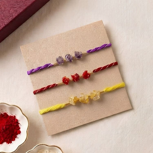 Classic Stones Handmade Rakhi (Set of 3)