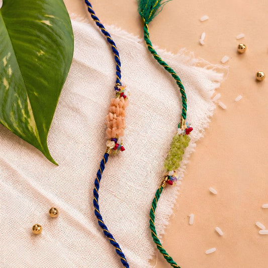 Luxe Pastel Shades Rakhi (Set of 2)