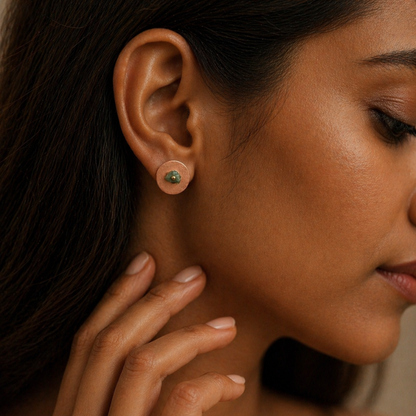 Atelier Red Fire Disc Studs