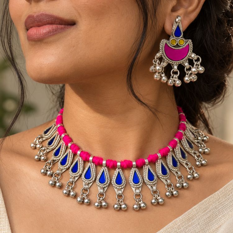 Rani Mor Pink-Blue Set