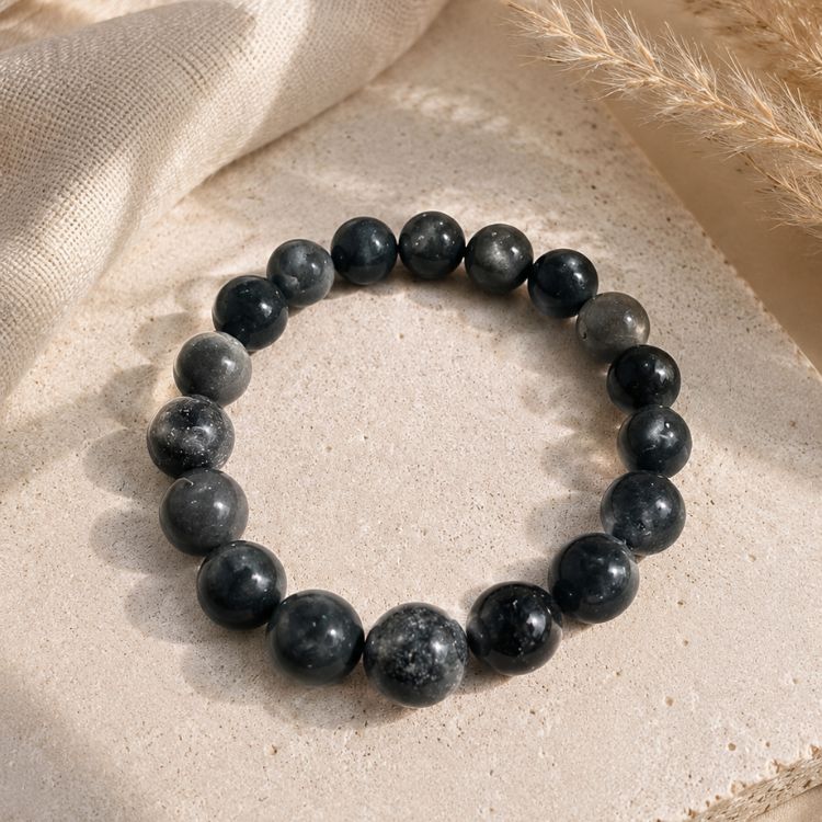 Black Tourmaline Roundstone Bracelet