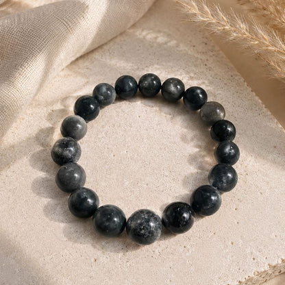Black Tourmaline Roundstone Bracelet