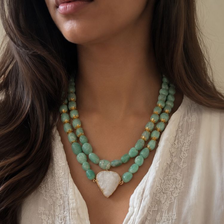 Jade Champagne Necklace