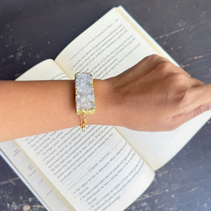 Abstract Agate Luxe Chain Bracelet