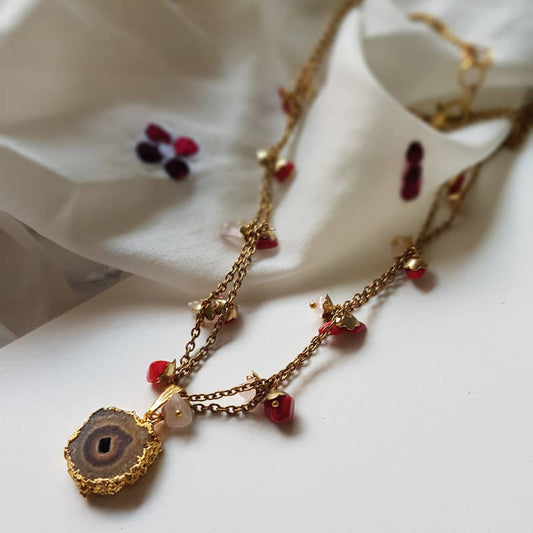 Minimal Earthy Stone Necklace