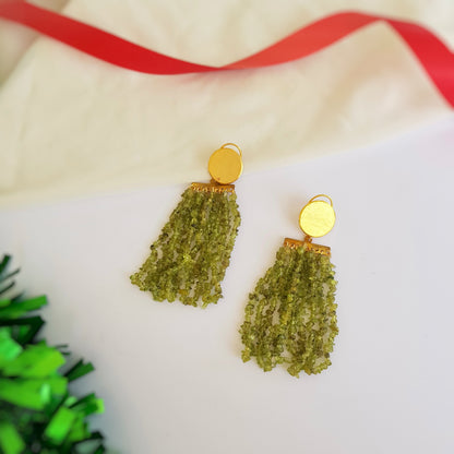 Carols Charm Dangler Green Earrings