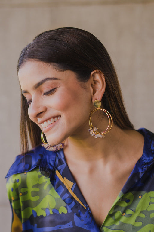Pink Candy Pop Tangle Hoops