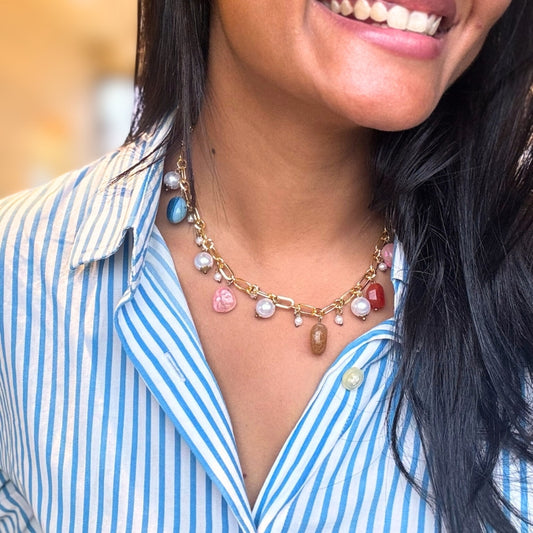 Casanova Multi Color Stones Necklace