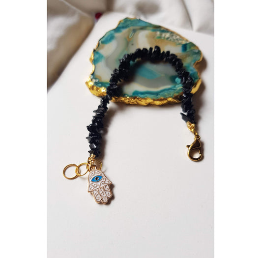 Oynx Evil Eye Bracelet