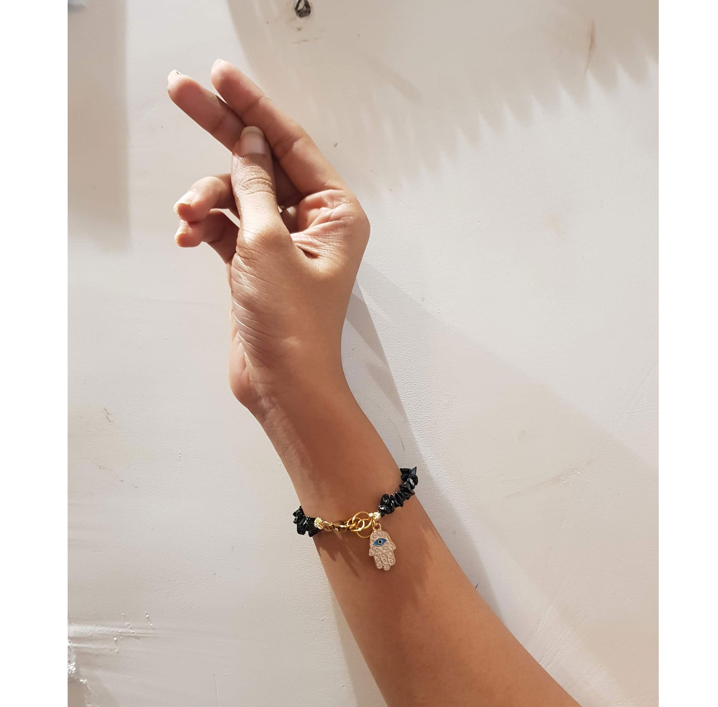 Oynx Evil Eye Bracelet
