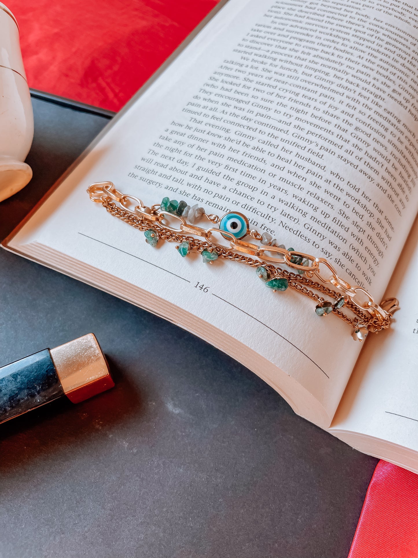 Let’s Twist Again Layer Evil Eye Bracelet