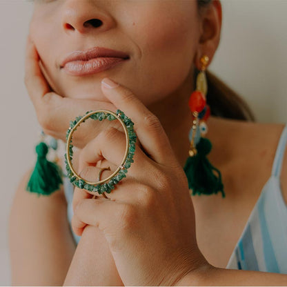 Fire Wheel Stone Ring