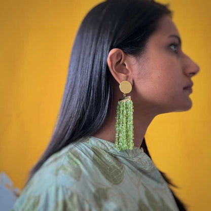 Carols Charm Dangler Green Earrings