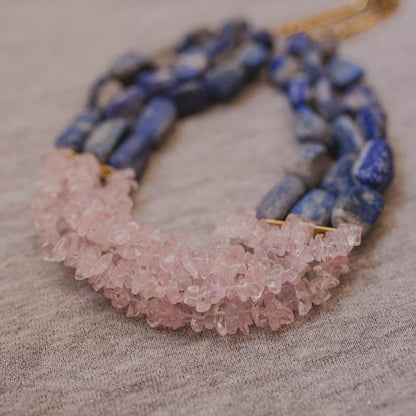 Blue Humming Statement Necklace