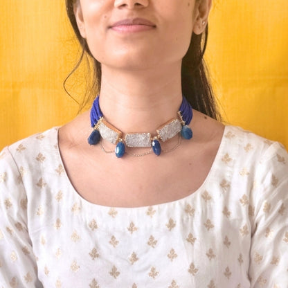 Royal Blue Raaga Choker Necklace