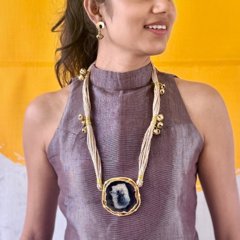 Black Festive Boho Ghunghroo Set