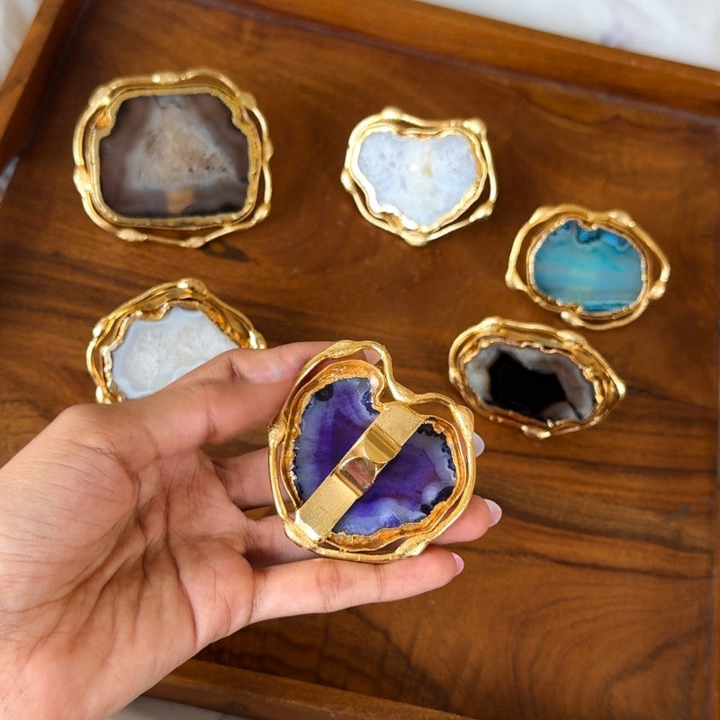 Timeless Treasure Abstract Agate Ring