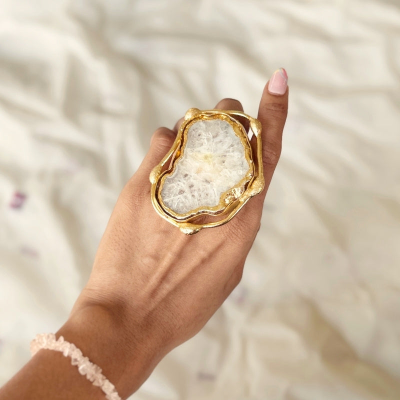 Timeless Treasure Abstract Agate Ring