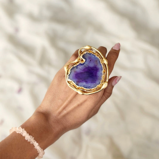 Timeless Treasure Abstract Agate Ring
