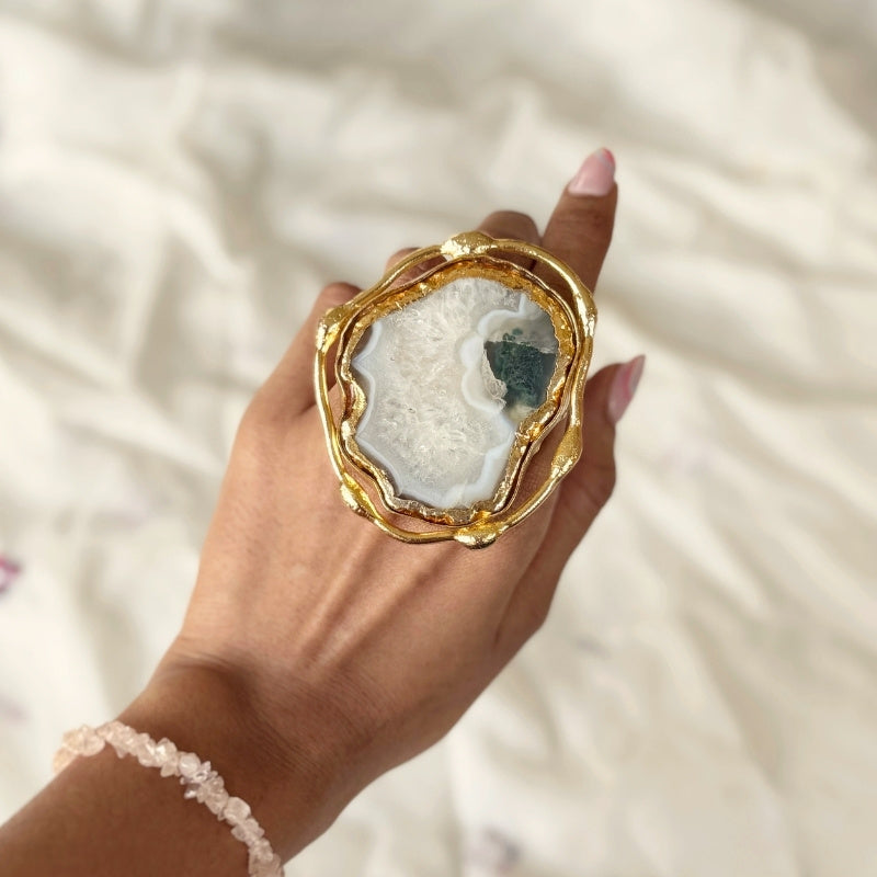 Timeless Treasure Abstract Agate Ring