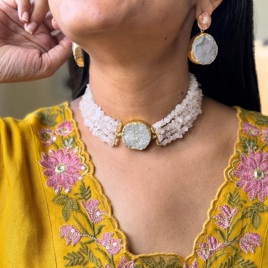 Rose Haze Choker Set
