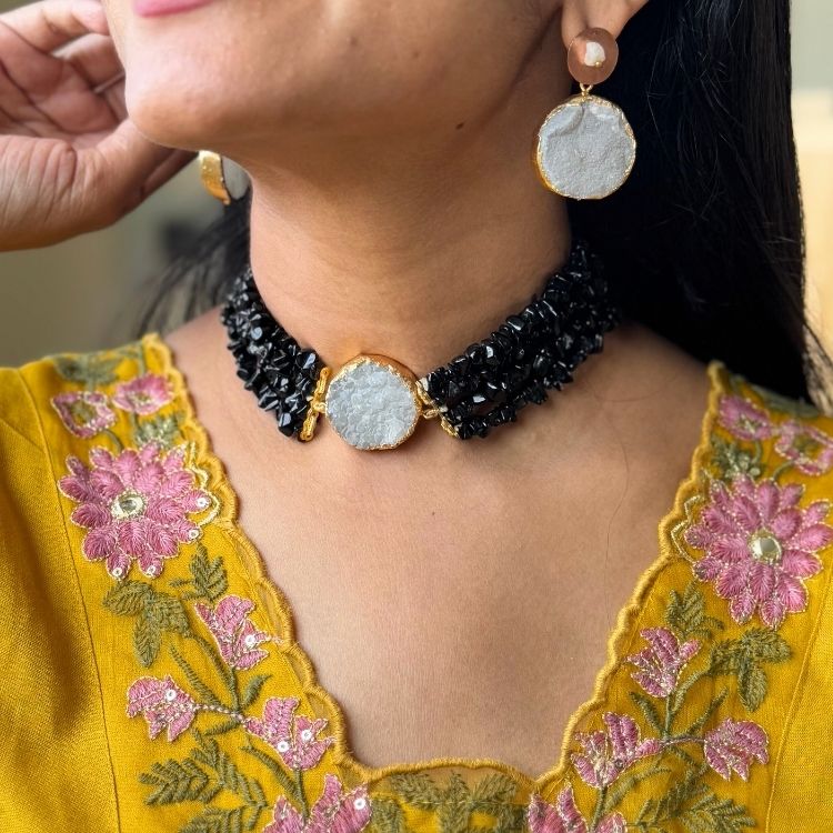 Midnight Moon Magic Black Choker Set