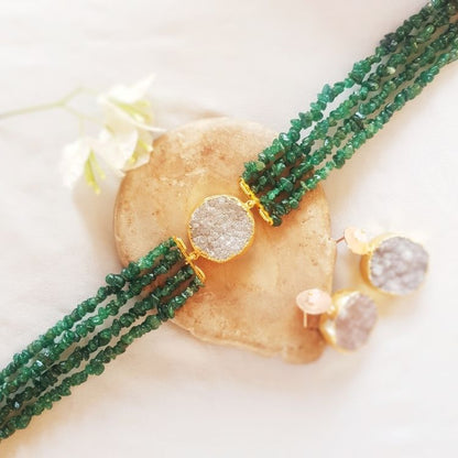 Mystic Green Radiance Choker Set