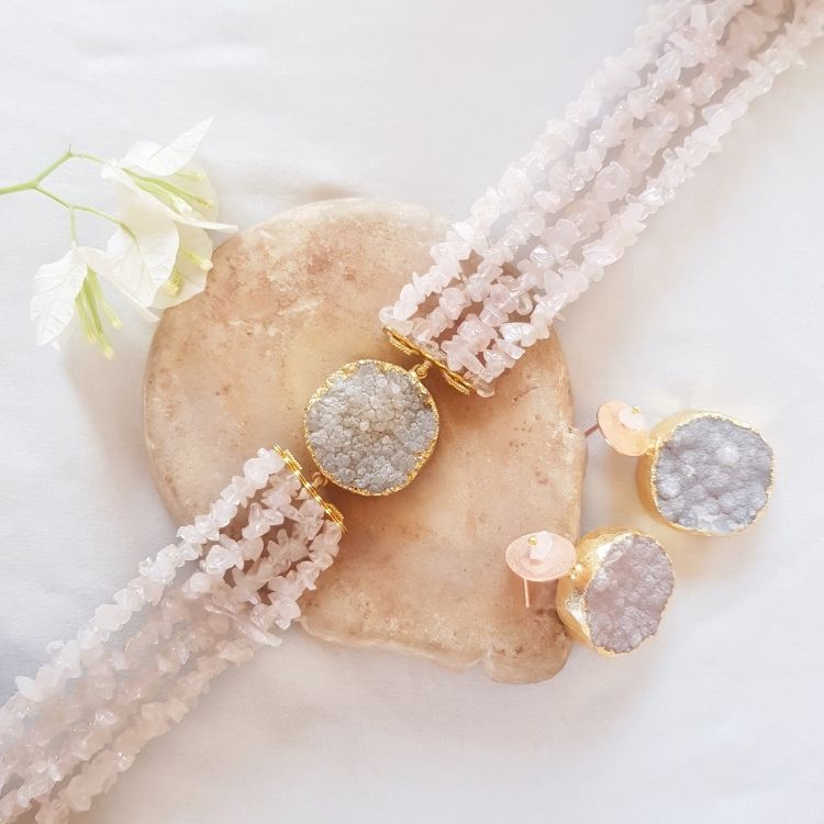 Rose Haze Choker Set
