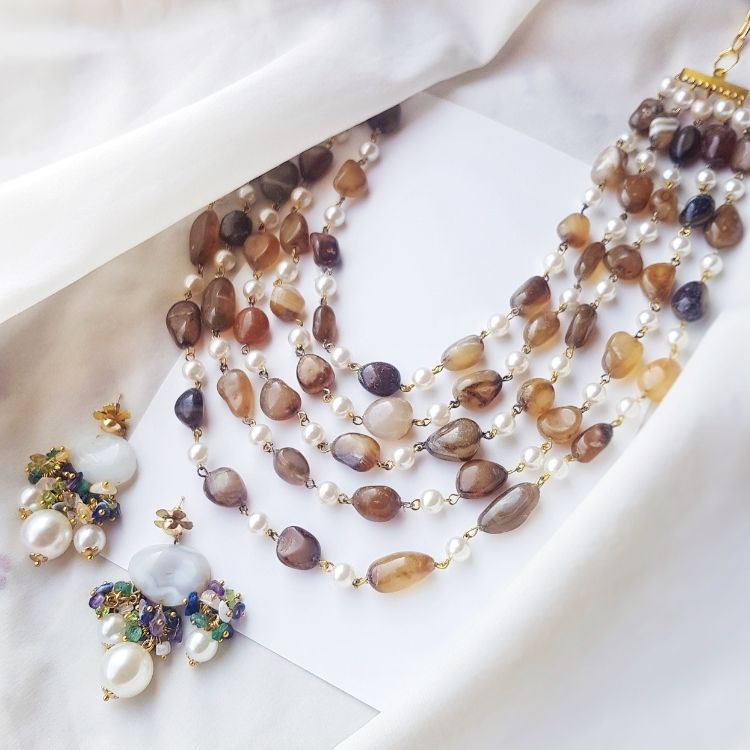 Raw Earth Pearl Elegance Set
