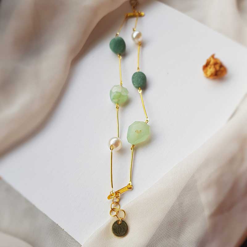 Aqua Green Pearl Whisper Bracelet