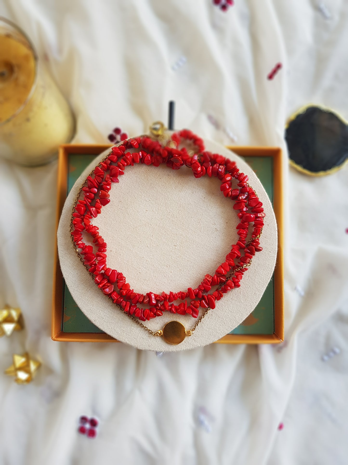 Minimal Style Coin Layer Neckpieces