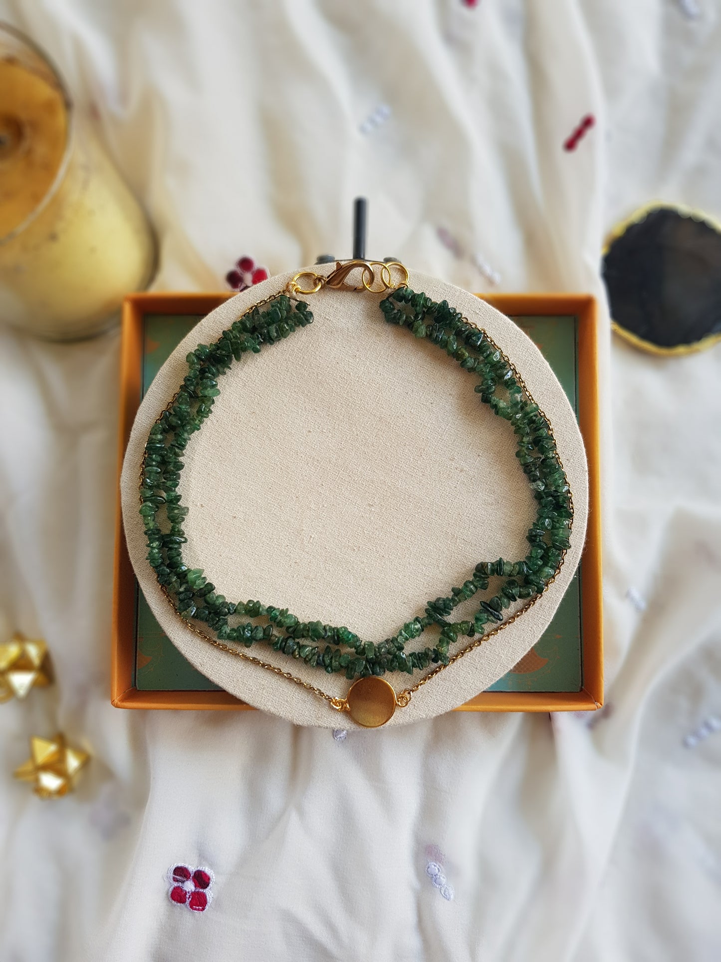 Minimal Style Coin Layer Neckpieces