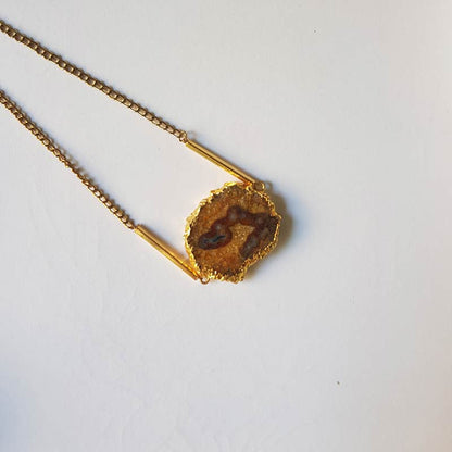 Minimal Abstract Stone Necklace