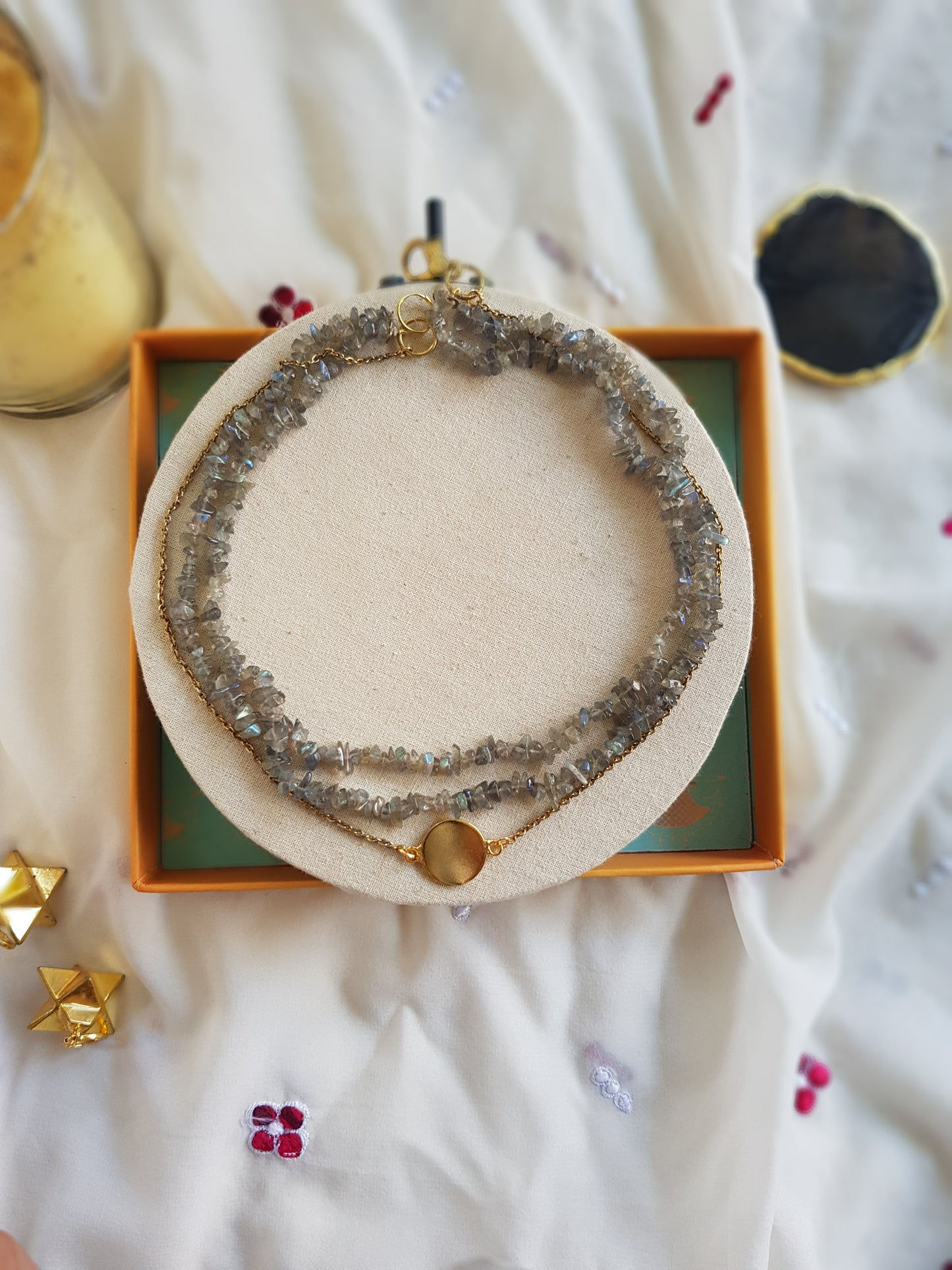 Minimal Style Coin Layer Neckpieces