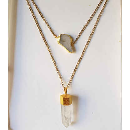 Crystal Minimal Layer Neckpiece